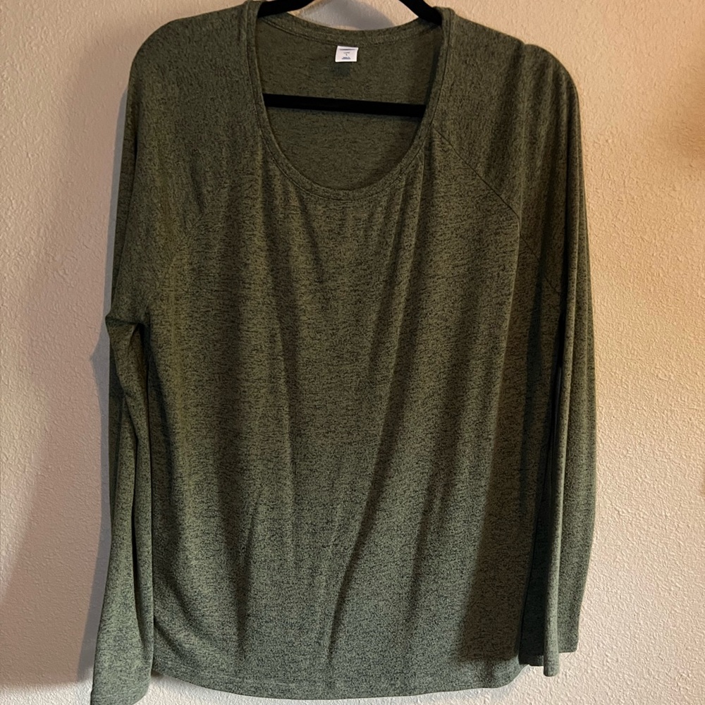 Old Navy Olive Luxe Long Sleeve - Large